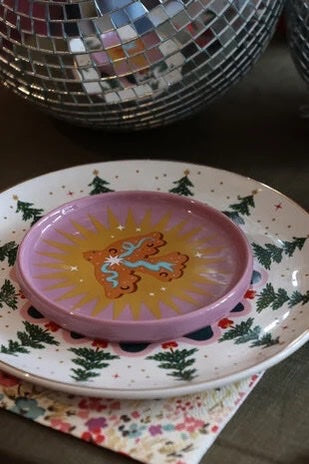 Small Plate Bird And Star