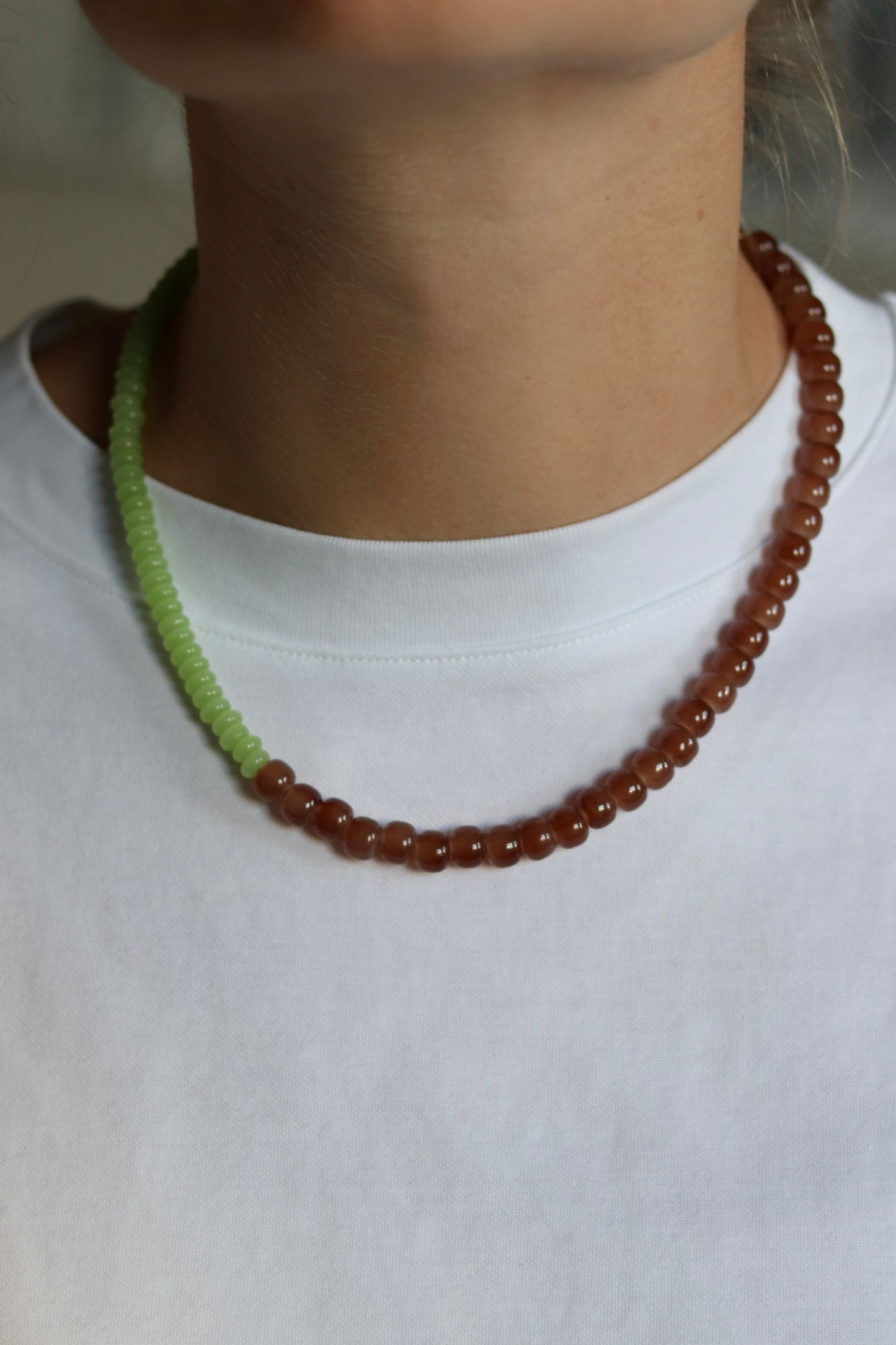 Ketting Groen/Bruin