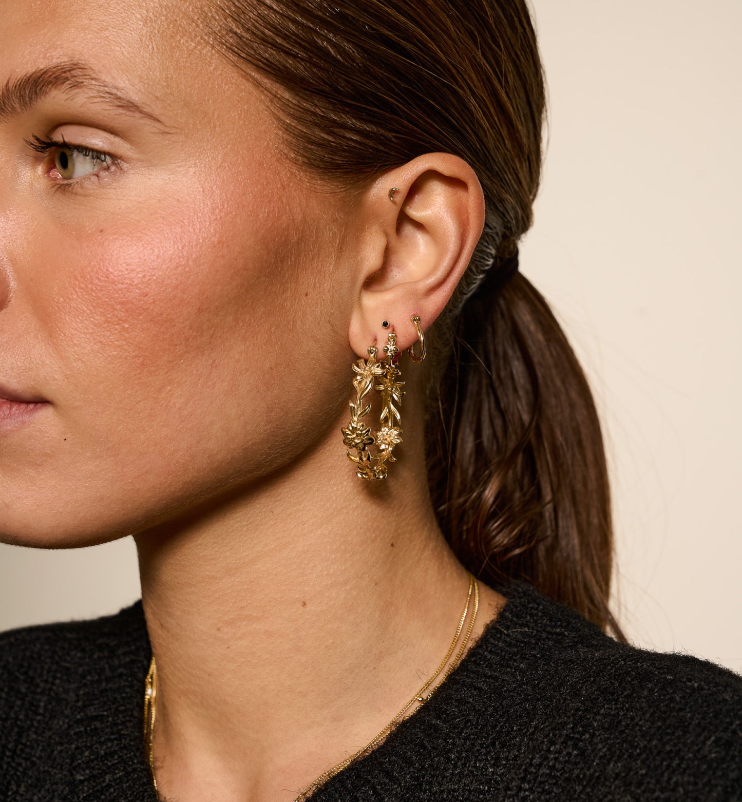 Eden Ring Earring Gold and Silver