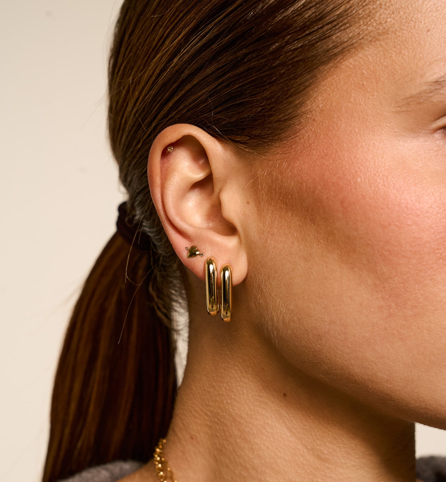 Cleo Hoop Earrings Gold and Silver