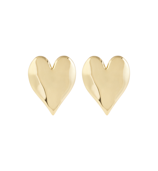 Forbidden Love Stud Earrings Gold and Silver