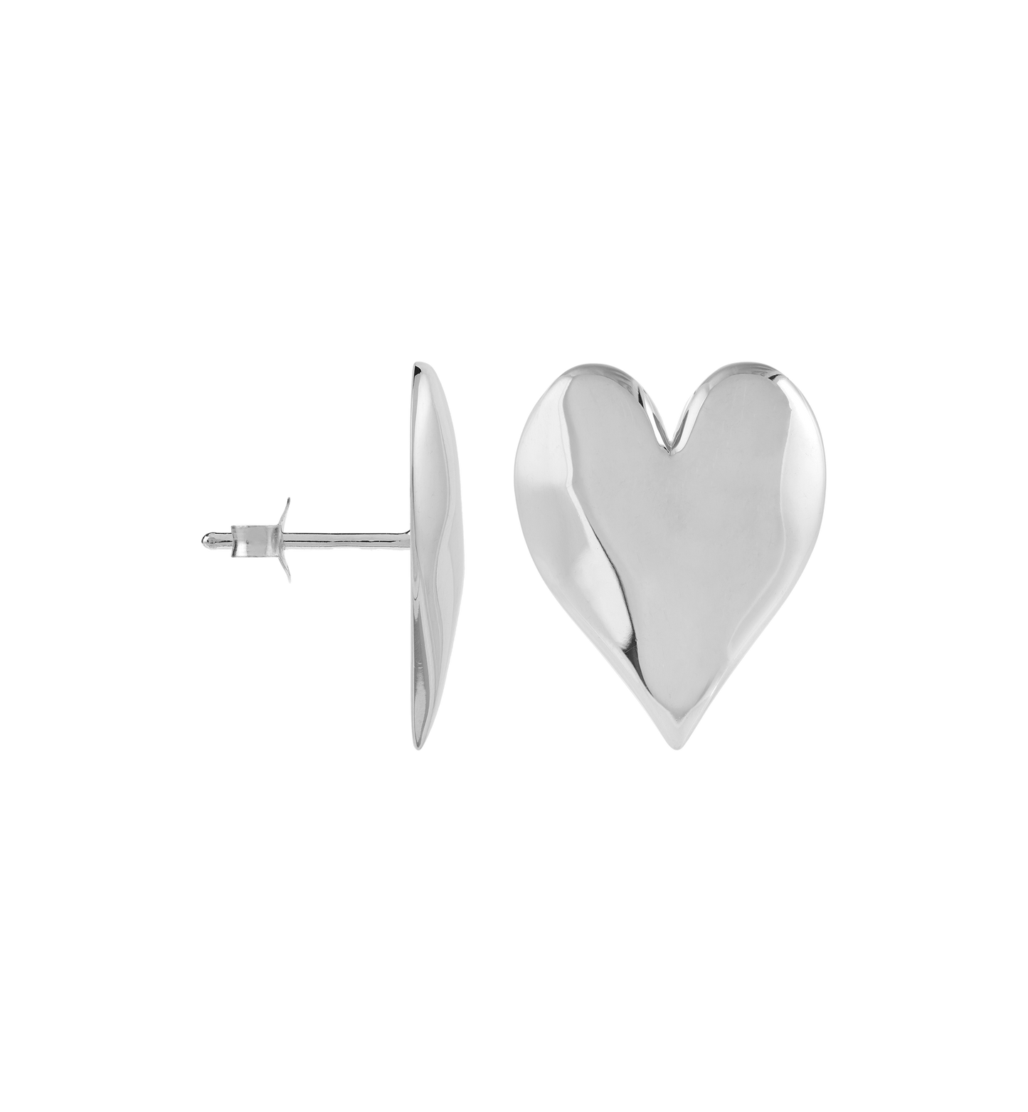 Forbidden Love Stud Earrings Gold and Silver