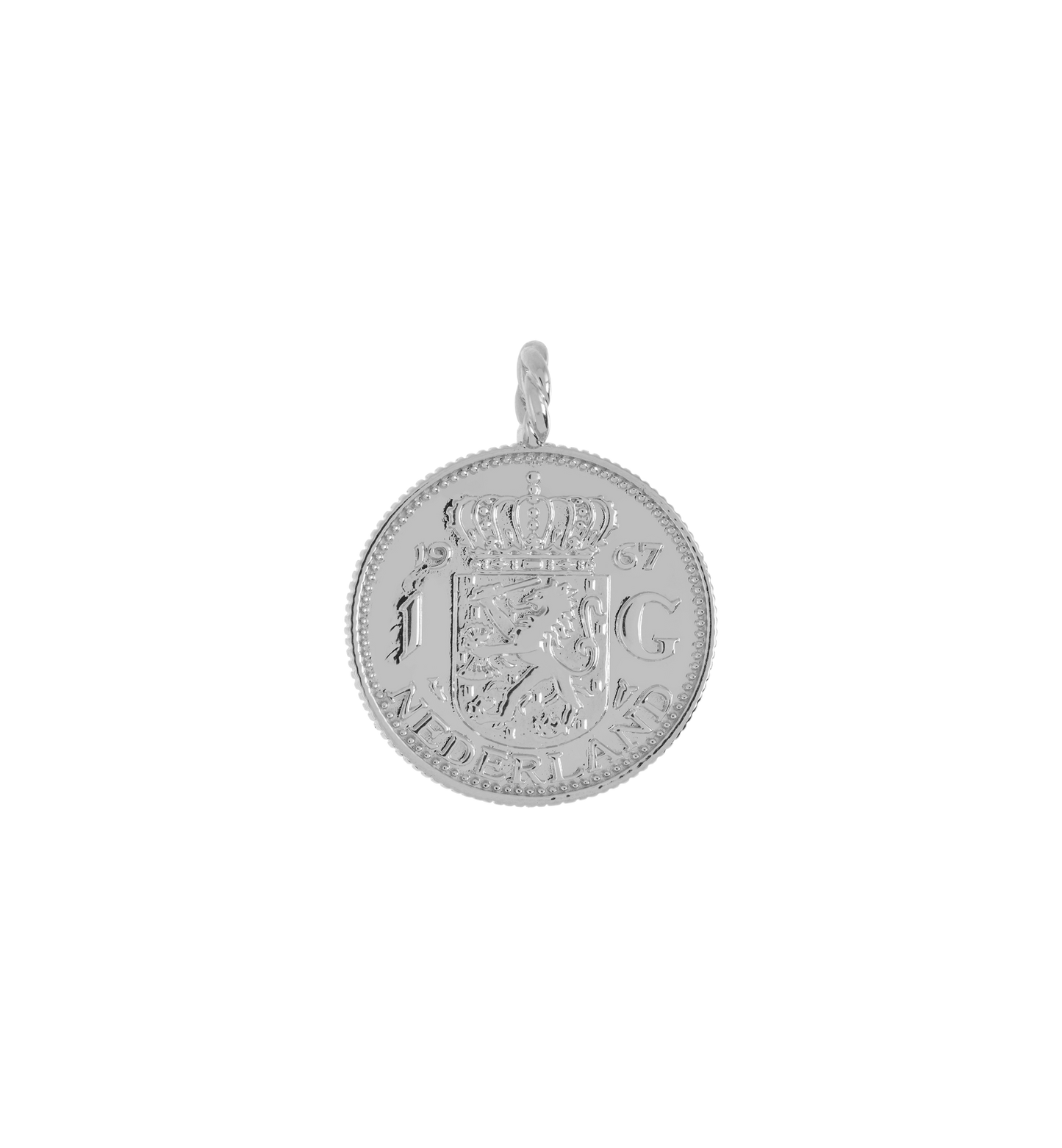 Fortunate Coin Charm Gold and Silver