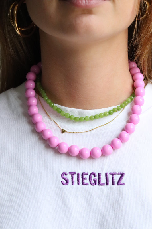 Bold Beads Ketting Roze