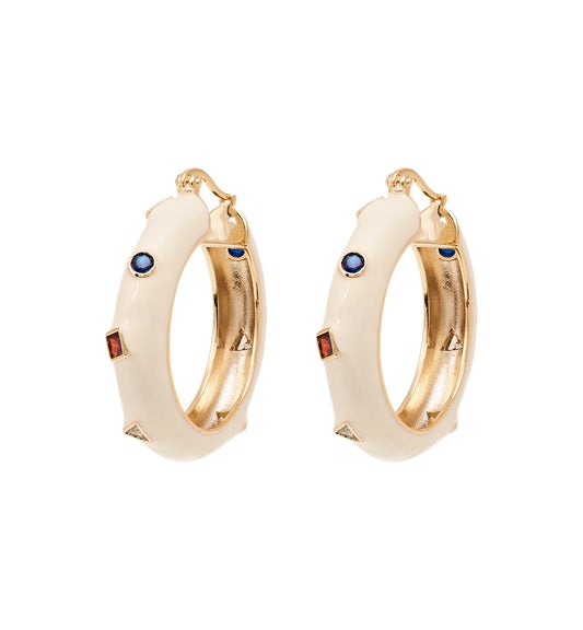 Tutti Frutti Hoop Earrings