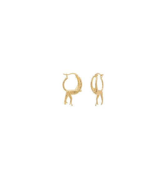 Monkey Business Hoop Earrings