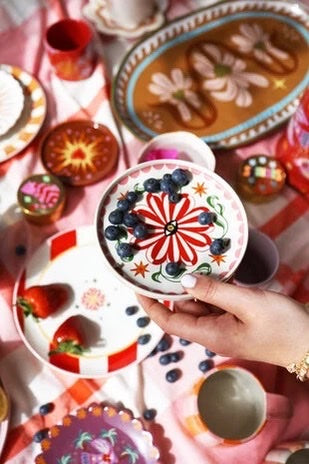 Serving Plate Flower