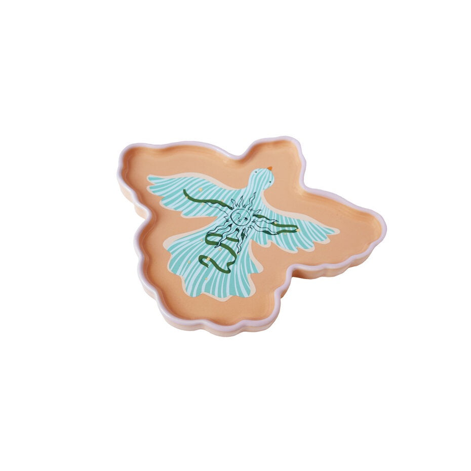 Plate Bird with Sun