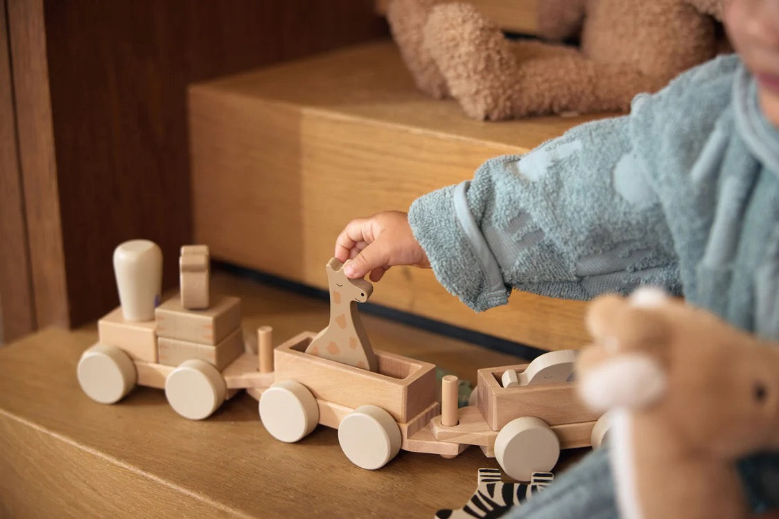 Houten speelgoedtrein