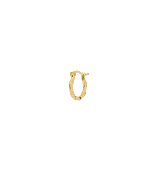 Single Small Twisted Hoop Earring