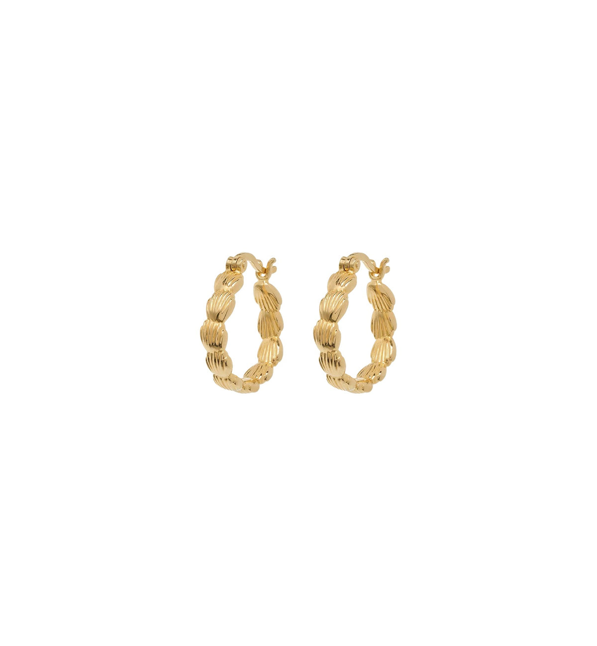 Anna + Nina Small Madeleine Hoop Earrings