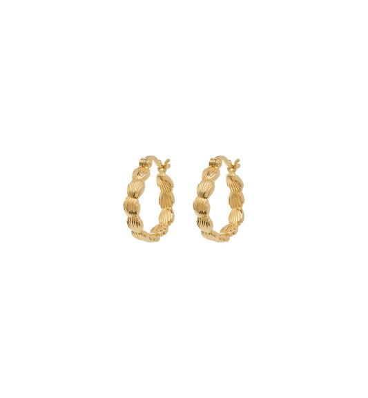 Anna + Nina Small Madeleine Hoop Earrings