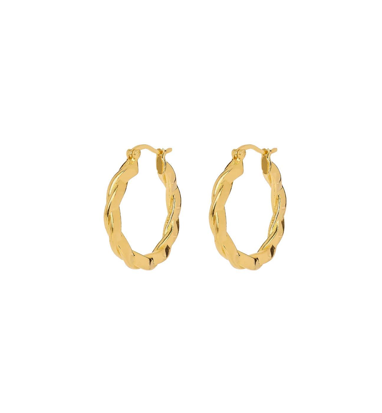 Large Twisted Hoop Earrings