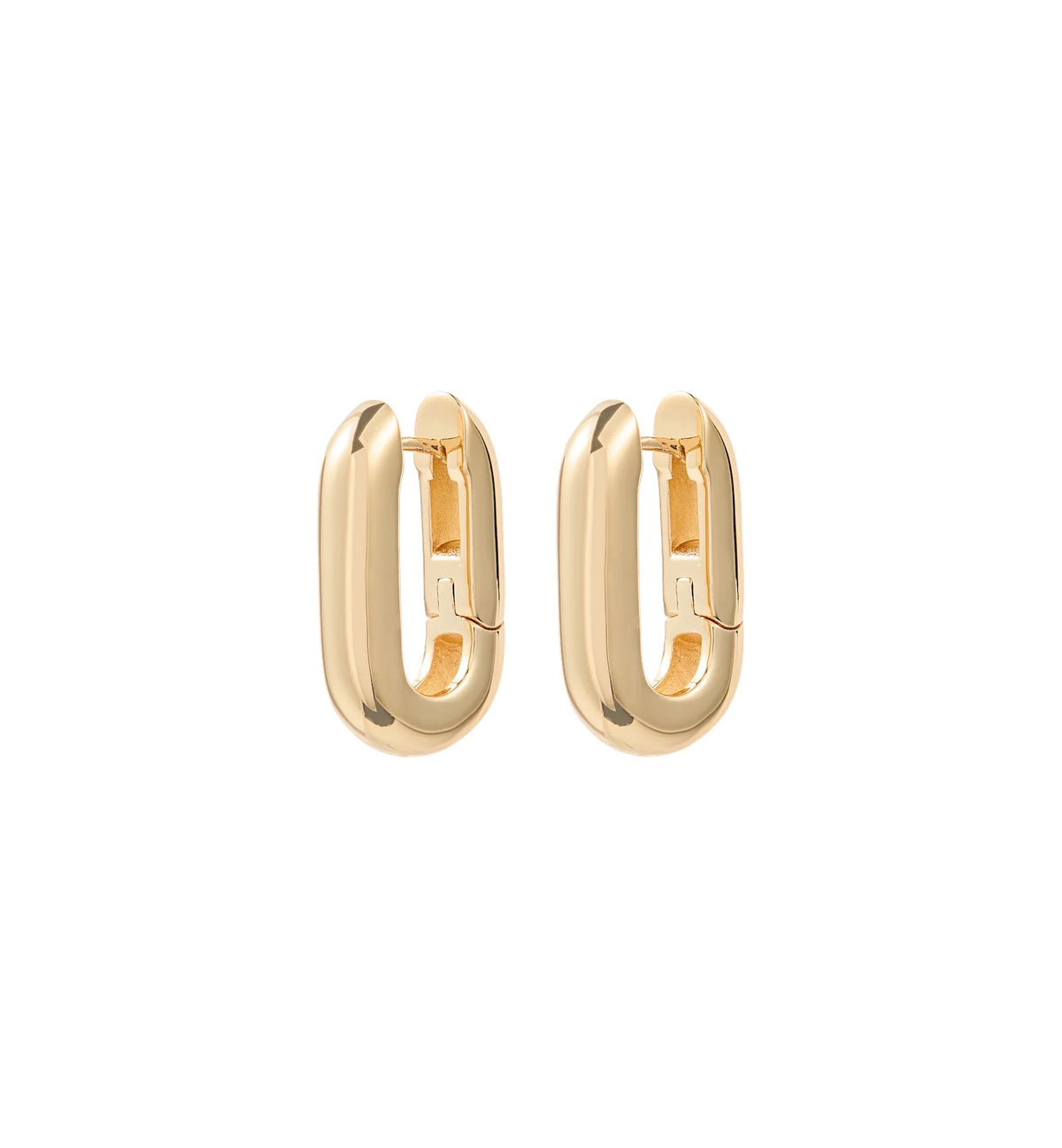 Anna + Nina Cleo Hoop Earrings Gold and Silver