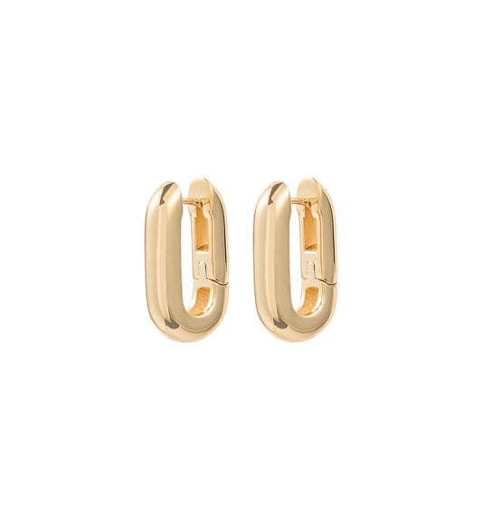 Anna + Nina Cleo Hoop Earrings Gold and Silver