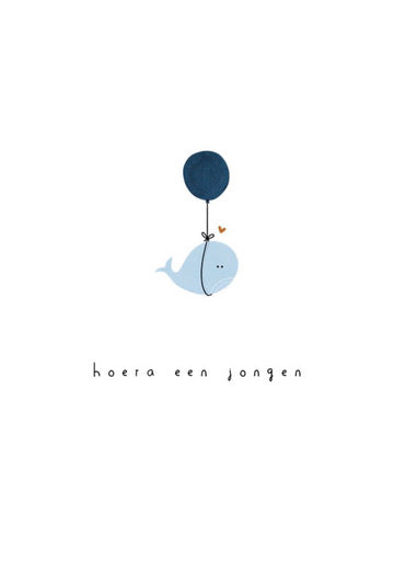 Kaart Hoera een Jongen