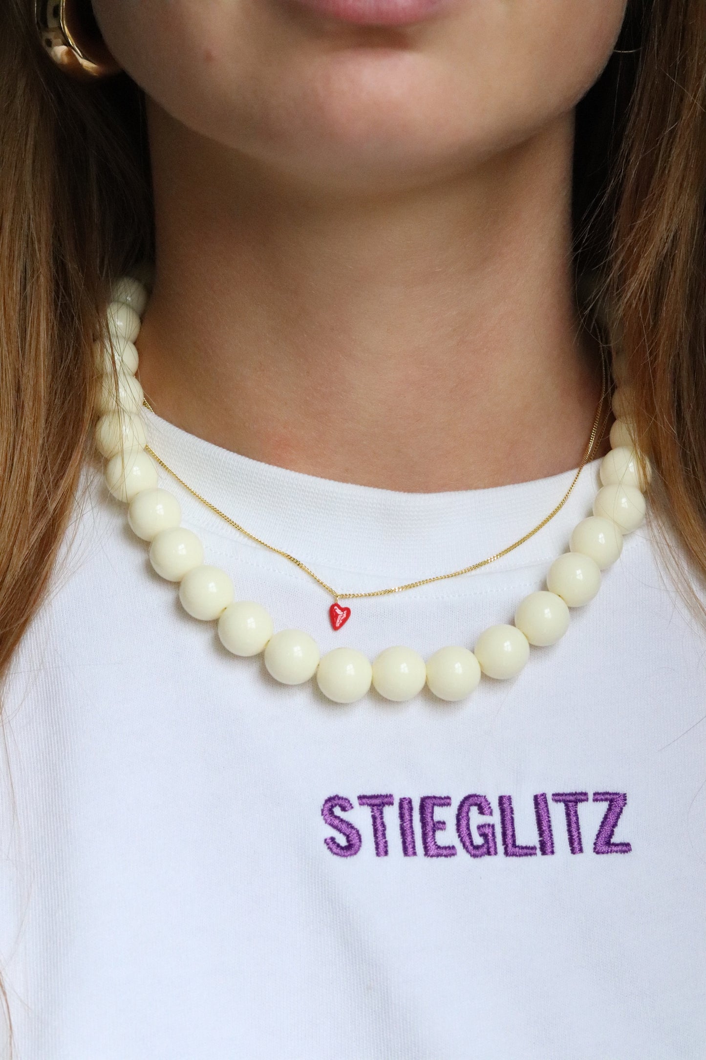Bold Beads Ketting Lichtgeel