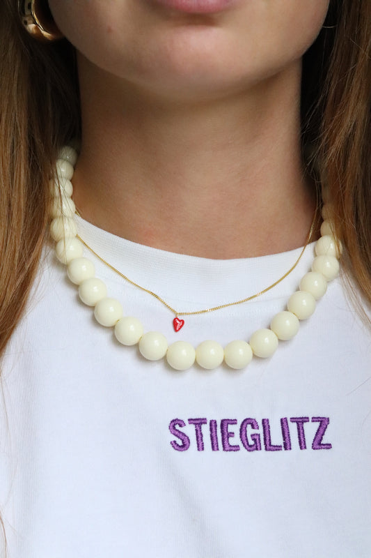Bold Beads Ketting Lichtgeel