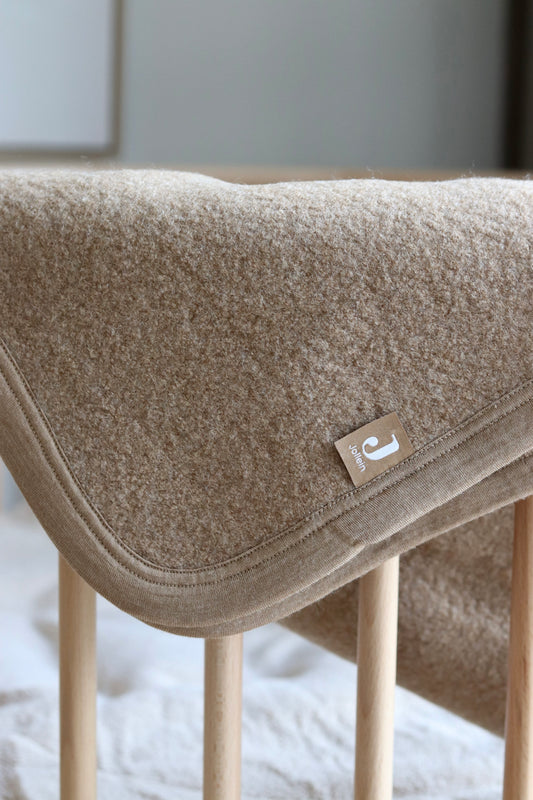 Jollein Deken Merino Wol Felted - Dark Hazel