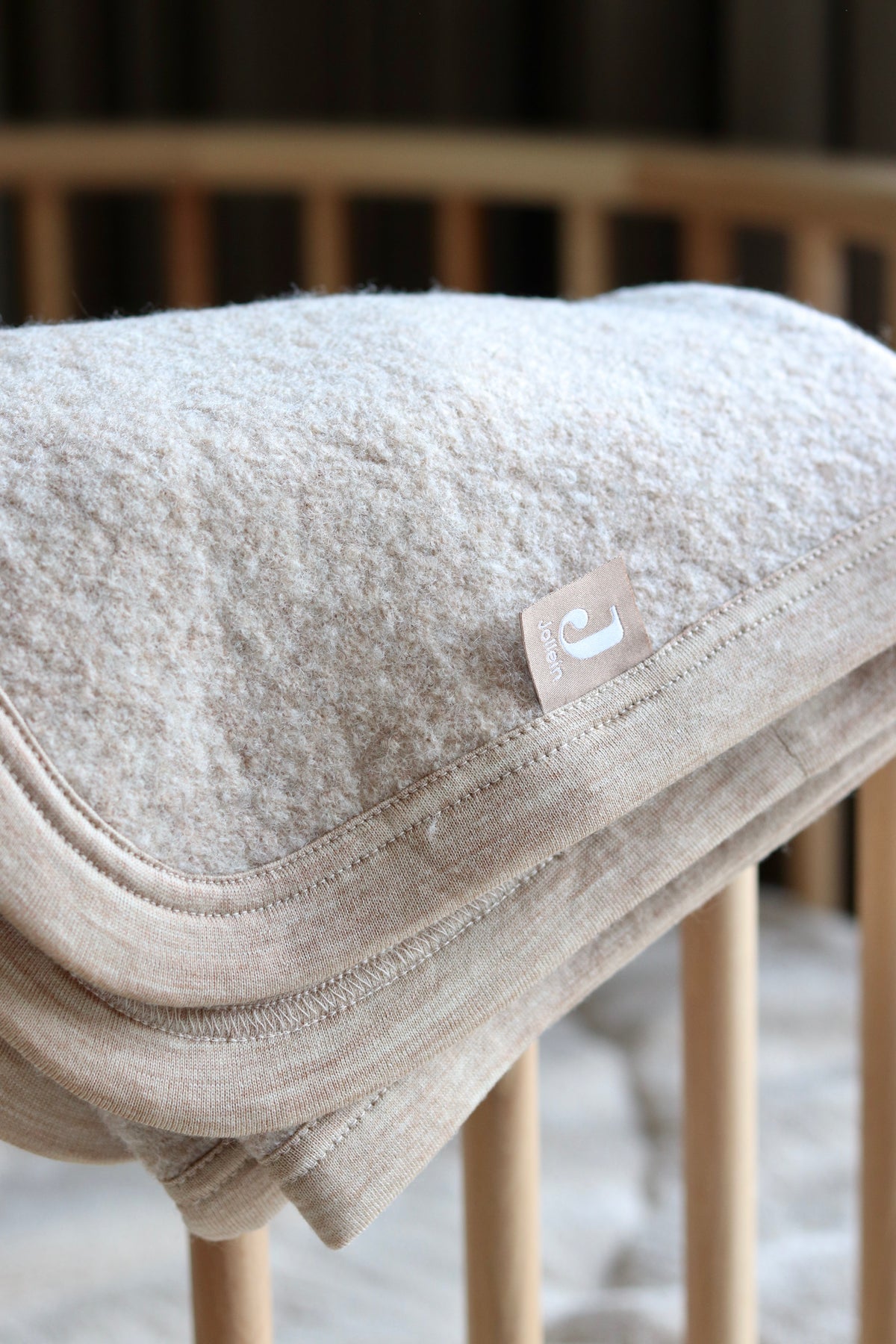 Jollein Deken Merino Wol Felted - Naturel
