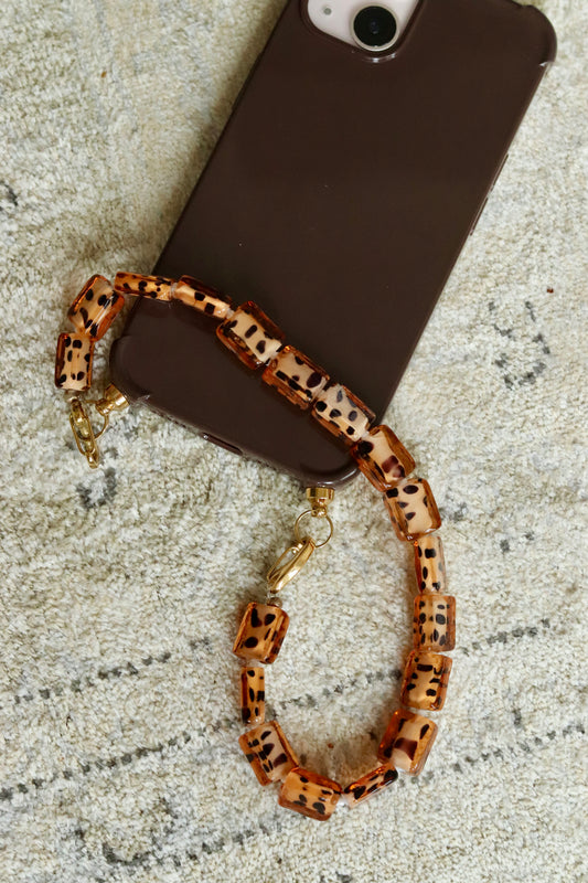 Telefoonkoord Leopard Cubes