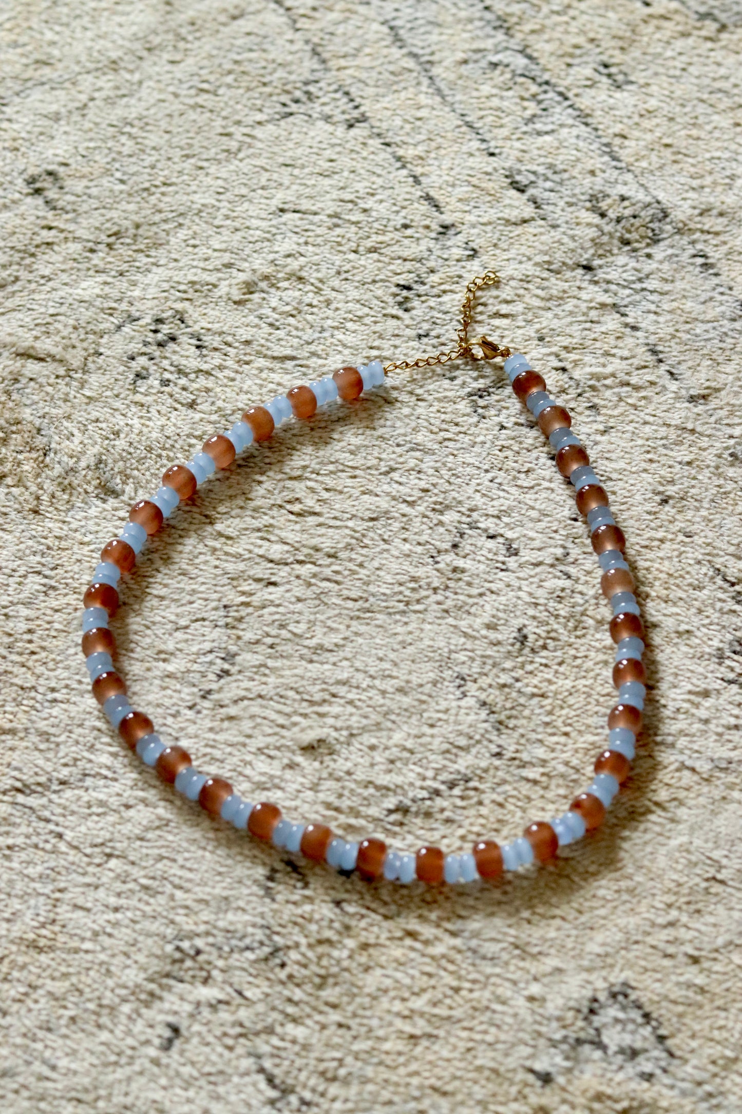Ketting Blauw/Bruin