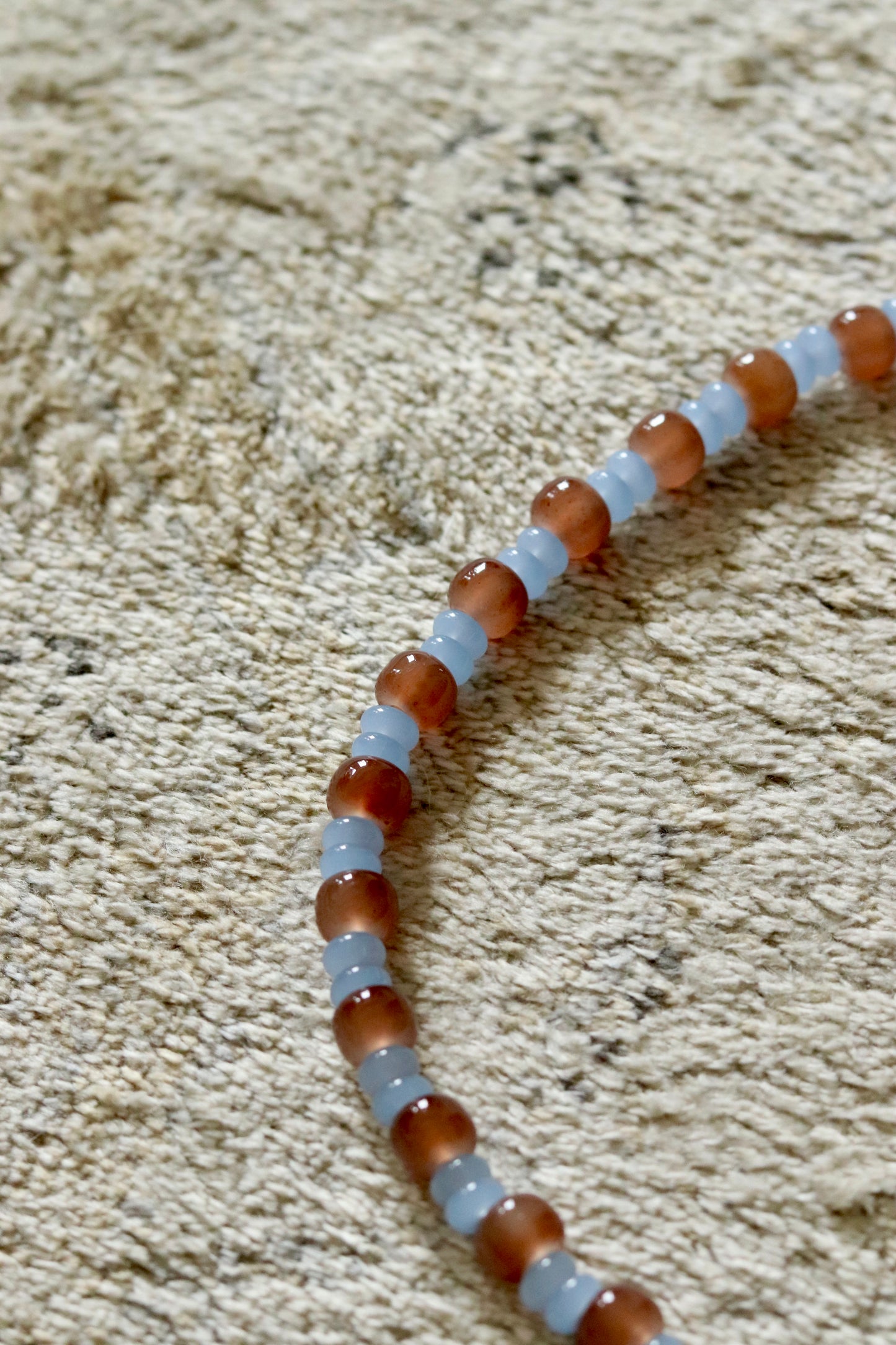 Ketting Blauw/Bruin