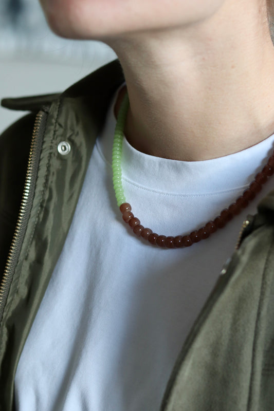 Ketting Groen/Bruin