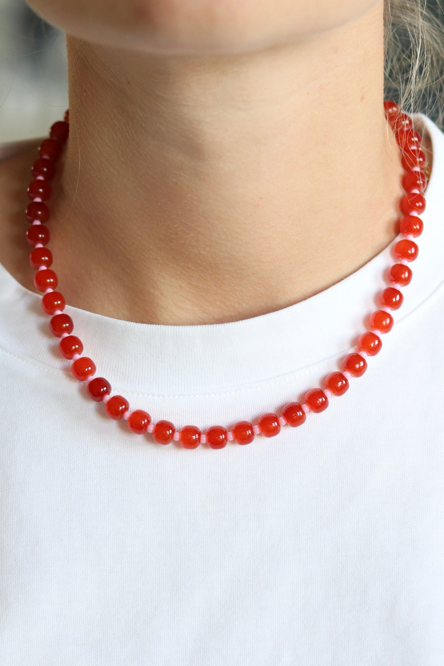 Ketting Rood/Roze