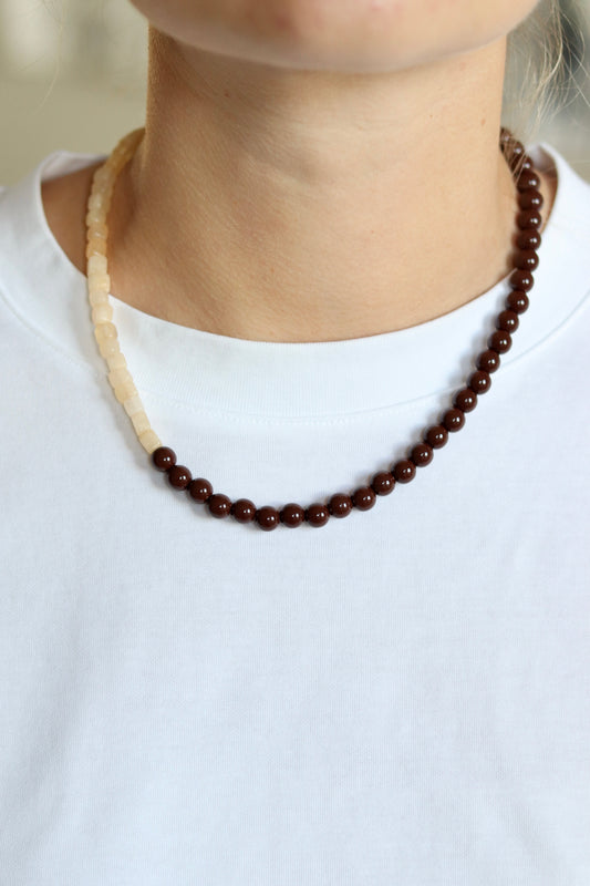 Ketting Bruin/Crème