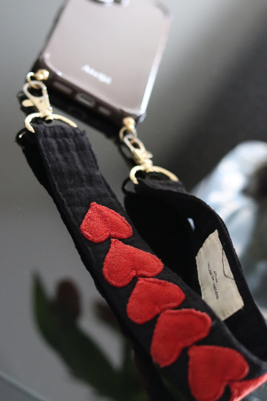 Telefoonkoord Love Black