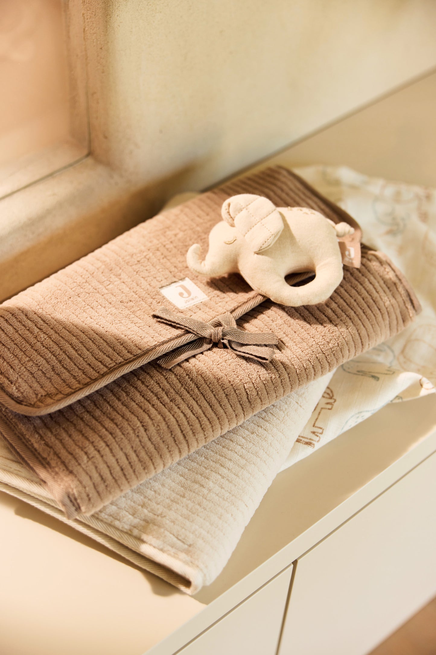 Verschoningsmat met Opbergvakken Cloudy Rib